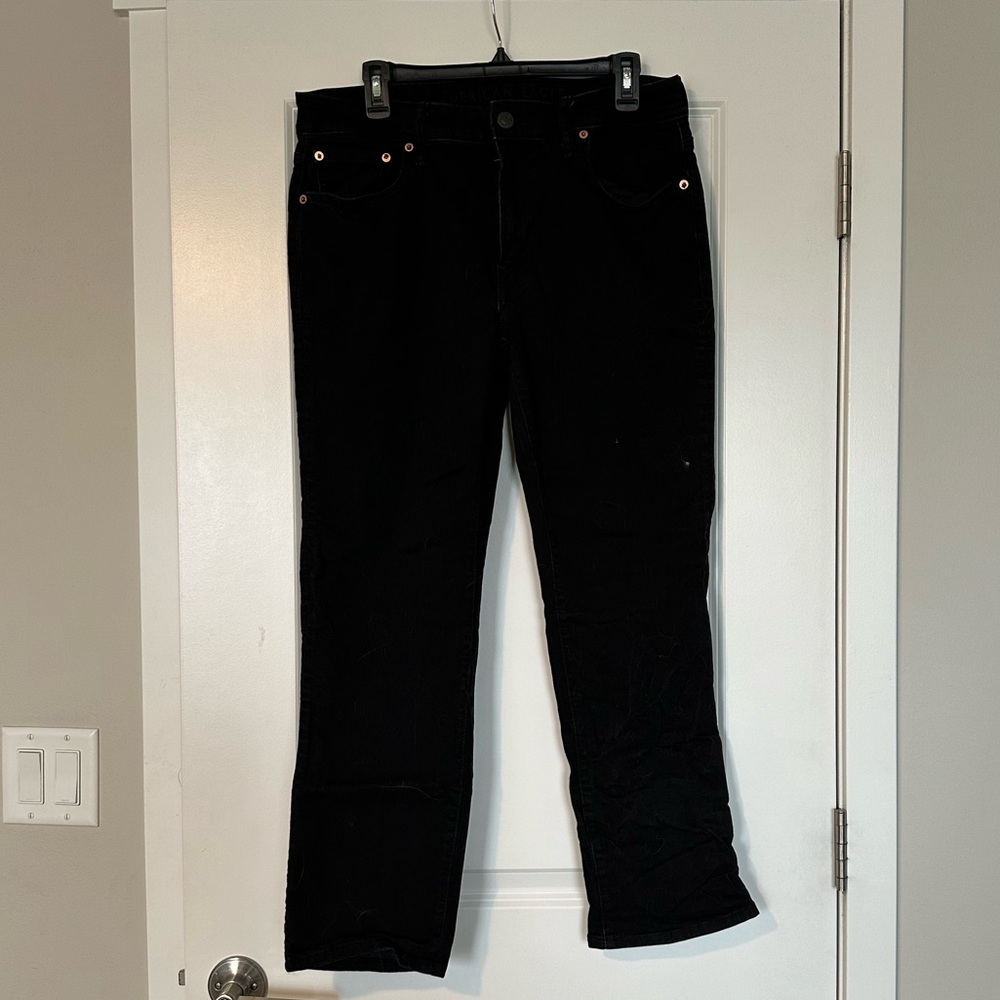 American Eagle Men’s Jeans Black Stretch Airflex Size 33 X 30